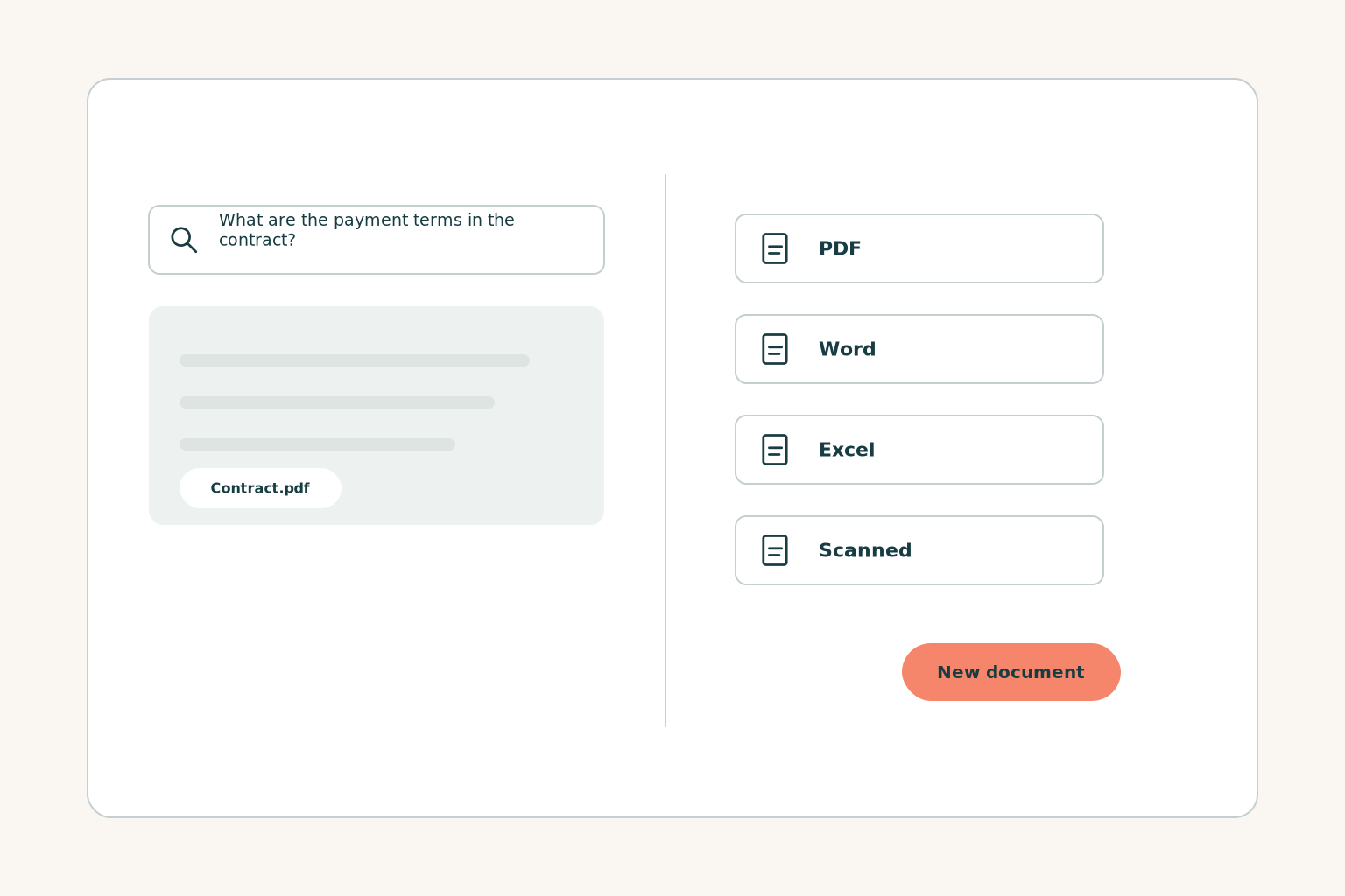 Question to your documents with an answer and its source file